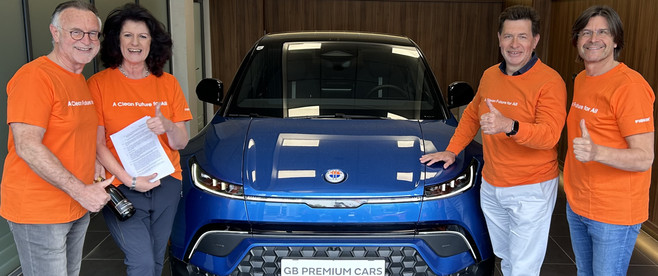 Foto Fisker blau